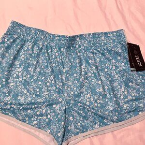 Womens athletic shorts 3 1/2 inseam floral